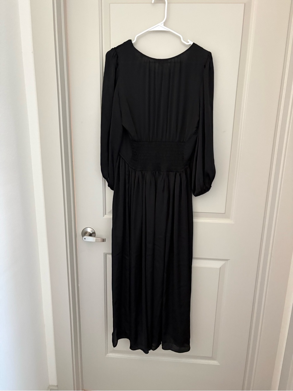 Max Studio Black Long-Sleeve Maxi Dress NWT Size S - Picture 2 of 5